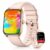 Sanorum Smartwatch für Damen mit Telefonfunktion Smartwatch (4.97 cm/1,96 Zoll, HD Full Touch Screen) IP68 Wasserdicht Fitnessuhr mit SpO2 Pulsuhr, mit Menstruationszyklus Schlafmonitor Blutdruckmessung, Schrittzähler Kalorien Fitness Tracker für iOS Android