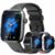 Sytifro Smartwatch Damen Herren, Feine Fitness Uhr mit Anruffunktion Smartwatch (Kratzfestes Voll Touch Farbdisplay cm/1,93 Zoll) Uhren mit drei Armbändern. Gesundheits-Uhren mit SMS-Benachrichtigung, Blutsauerstoff, Blutdruckmessung, Herzfrequenz, Schlafqualität, Schrittzähler, AI Voice und Musiksteuerung etc., IP67 Wasserdichte Sportuhr mit 150+ Trainingsmodi, Erhältlich für IOS und Android.