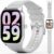 Yuede Smartwatch für Damen Herren, mit Telefonfunktion und Message Reminder Smartwatch ( 2.01″ TFT HD Voll Touchscreen Fitnessuhr Tracker) IP68 Wasserdichte Sportuhr mit GPS-Bewegungsspuren, Menstruationszyklus, Herzfrequenzmonitor, SpO2, Blutdruckmessgerät, Schlafmonitor, 123+ Sportmodi Armbanduhr, Bluetooth 5.3, Kompatibel für Android/iOS, Fitness Tracker